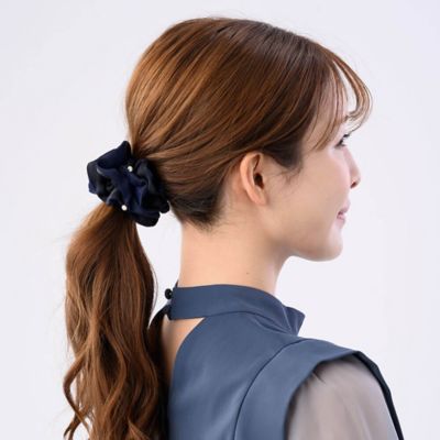コンプレックスビズ　リボーン シュシュ　カーキ 販路限定】リボーン シュシュ(ブルーミックス) | シュシュ