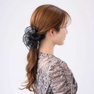 レイヤードフリル　シュシュ