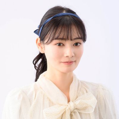 Ｗｅｂ限定　クラッシーインディゴ　ヘアバンド