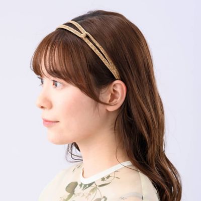 クラシカルラフィア　ヘアバンド