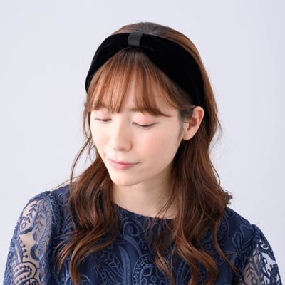 リバーシブルベルベット　フレキシフィットヘアバンド