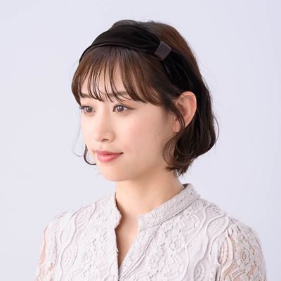 リバーシブルベルベット　フレキシフィットヘアバンド