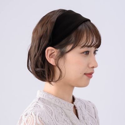 リバーシブルベルベット　フレキシフィットヘアバンド