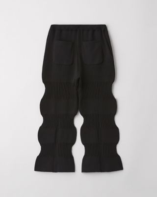 CFCL】FLUTED PANTS - BLACK × NAVY タグ付き - カジュアルパンツ