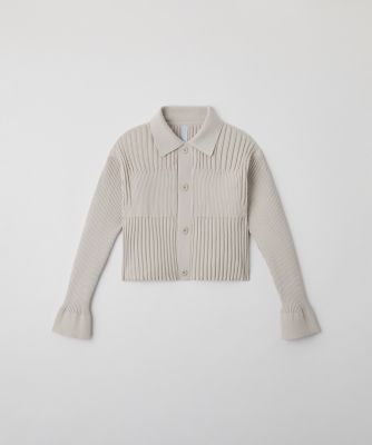 FLUTED CROPPED SHIRT CARDIGAN | CFCL  