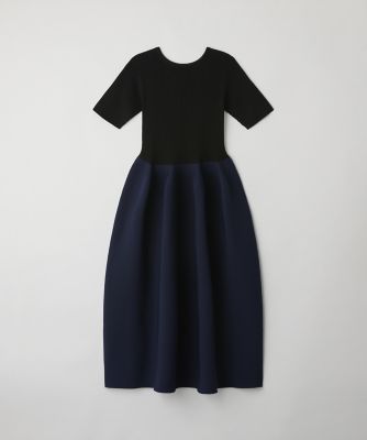 POTTERY CUPRO SHORT SLEEVE DRESS