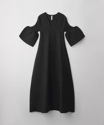 【最終】POTTERY SHORT BELL SLEEVEFLARE DRESS