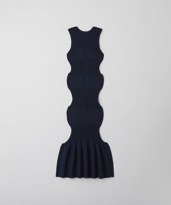 FLUTED SLEEVELESS MERMAID DRESS
