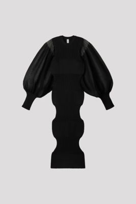 ＜CFCL (Women)＞ＦＬＵＴＥＤ　ＬＵＣＥＮＴ　ＧＬＩＴＴＥＲ　ＬＯＮＧ　ＰＵＦＦ　ＳＬＥＥＶＥ　ＤＲＥＳＳ