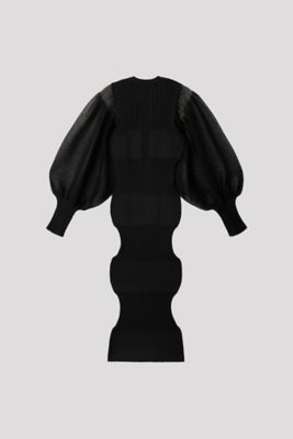 FLUTED LUCENT GLITTER LONG PUFF