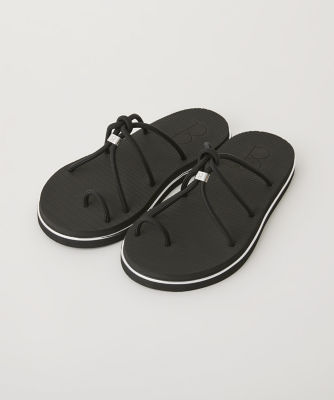 ＜三越伊勢丹/公式＞ CFCL (Women)/シーエフシーエル LINE CORD STRAP SANDALS BLACK 靴【三越伊勢丹/公式】