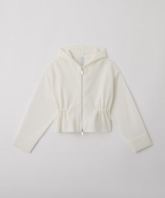 TC MILAN RIB CROPPED HOODIE JACKET