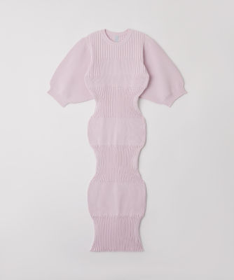 FLUTED SHORT PUFF SLEEVE DRESS | CFCL