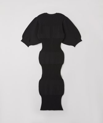 FLUTED SHORT PUFF SLEEVE DRESS | CFCL