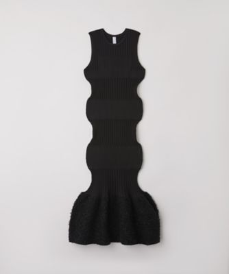 ＜三越伊勢丹/公式＞ CFCL (Women)/シーエフシーエル FLUTED REEF SLEEVELESS MERMAID DRESS BLACK2 ワンピース・ドレス【三越伊勢丹/公式】