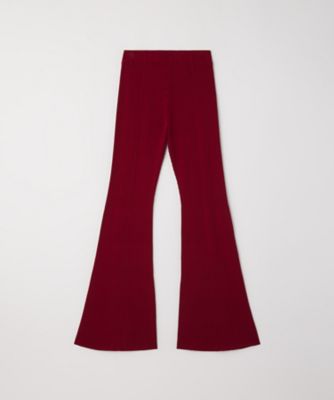 CFCL (Women)/シーエフシーエル SOFT PORTRAIT TIGHT FLARE PANTS CF010KF021 571N MAROON RED パンツ・ズボン【三越伊勢丹/公式】
