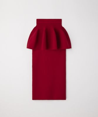 CFCL (Women)/シーエフシーエル POTTERY LAYERED SKIRT CF010KG004JP00 571N MAROON RED ロングスカート【三越伊勢丹/公式】