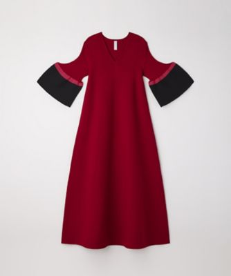 CFCL (Women)/シーエフシーエル POTTERY SHORT BELL SLEEVE FLARE DRESS CF010KH034 571M MAROON RED MULTI ワンピース・ドレス【三越伊勢丹/公式】