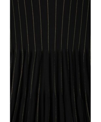 WOOL CASCADES GLITTER MOCKNECK LONG