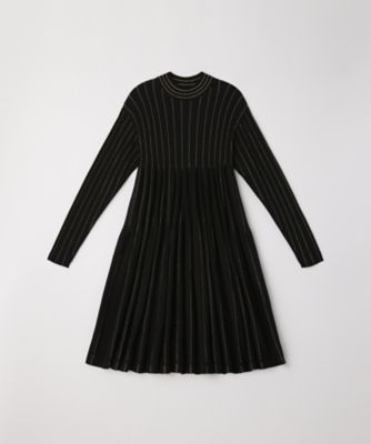 CFCL (Women)/シーエフシーエル WOOL CASCADES GLITTER MOCKNECK LONG SLEEVE MINI DRESS CF010KH070JP00 199G BLACK-GOLD ワンピース・ドレス【三越伊勢丹/公式】