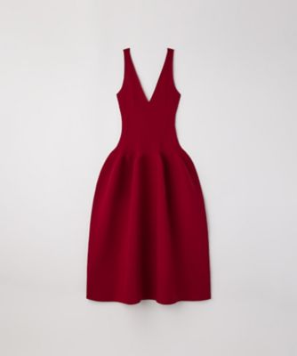 CFCL (Women)/シーエフシーエル POTTERY VーNECK SLEEVELESS DRESS CF010KH102 571N MAROON RED ワンピース・ドレス【三越伊勢丹/公式】