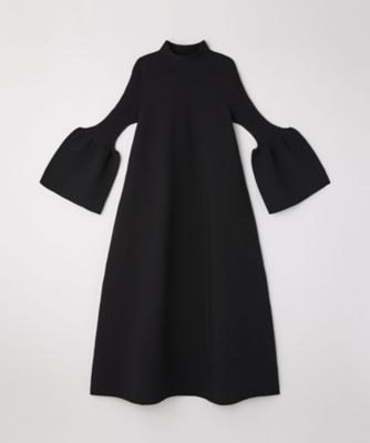 ＜CFCL (Women)＞ＰＯＴＴＥＲＹ　ＧＬＩＴＴＥＲ　ＭＯＣＫＮＥＣＫ　ＬＯＮＧ　ＢＥＬＬ　ＳＬＥＥＶＥ　ＦＬＡＲＥ　ＤＲＥＳＳ　ＣＦ０１０ＫＨ１２９ＪＭ００