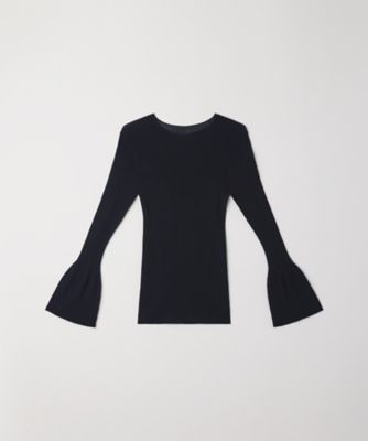 CFCL (Women)/シーエフシーエル SOFT PORTRAIT LONG BELL SLEEVE TOP CF010KN153 897N DARK NAVY トップス【三越伊勢丹/公式】