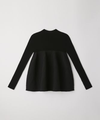 CFCL POTTERY TOP4 ブラック POTTERY LONG PUFF SLEEVE FLARE