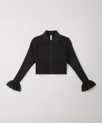 FLUTED LUCENT CROPPED SHIRT