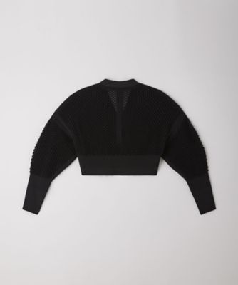 LATTICE CROPPED CARDIGAN 6S