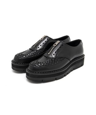 foot the coacher (Men)/フット ザ コーチャー シューズ CHAOS FRONT ZIP FTC1712009 BLACK 靴【三越伊勢丹/公式】