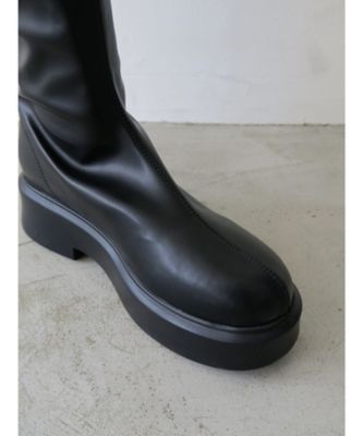 celon (Women)/セロン 1月下旬以降お届け volume sole long boots CN2501 black 靴【三越伊勢丹/公式】