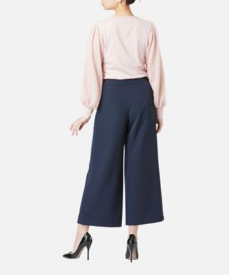 ストレッチクレープワイドパンツ　ＣＰ５５０１