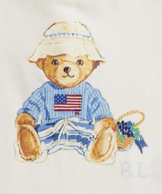 Polo ベア Tシャツ ＆ リネンコットン ショートパンツ 