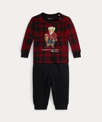 POLO RALPH LAUREN CHILDRENS WEAR /ポロ ラルフ ローレン チルドレンズウェア Polo ベア ジャージー Tシャツ & フリース パンツ セット CWPO2STI8520180 999マルチカラー ベビー用トップス【三越伊勢丹/公式】