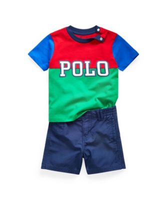 コットン　グラフィック　Ｔシャツ　＆　ショートパンツ　セット