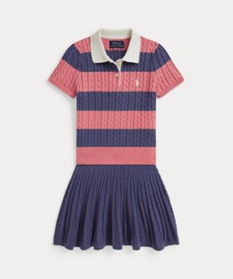 ＜POLO RALPH LAUREN CHILDRENS WEAR ＞ケーブル　コットン　Ｐｏｌｏ　セーター＆スカート　セット　ＣＷＰＯ２ＳＴＲ２Ｕ２００１９