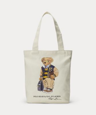 POLO RALPH LAUREN CHILDRENS WEAR /ポロ ラルフ ローレン チルドレンズウェア Polo ベア コットン キャンバス トート CWPOACCY9P20105 101ナチュラル 旅行用かばん・バッグ【三越伊勢丹/公式】