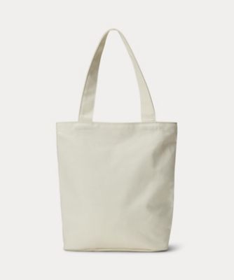 ポロ ラルフローレン ポロベア プリント コットン キャンバス トートバッグ Polo ベア コットン キャンバス トート