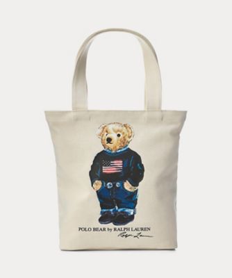 ＜POLO RALPH LAUREN CHILDRENS WEAR ＞Ｐｏｌｏ　ベア　コットン　キャンバス　トート　ＣＷＰＯＡＣＣＹ９Ｐ２０１１４