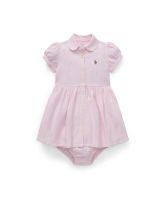 ＜POLO RALPH LAUREN CHILDRENS WEAR ＞ストライプド　ニット　オックスフォード　ドレス