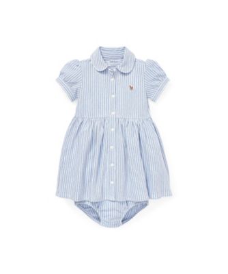 ＜POLO RALPH LAUREN CHILDRENS WEAR ＞ストライプド　ニット　オックスフォード　ドレス
