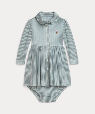 POLO RALPH LAUREN CHILDRENS WEAR /ポロ ラルフ ローレン チルドレンズウェア ストライプド メッシュ オックスフォード ドレス CWPODRSF3D20687