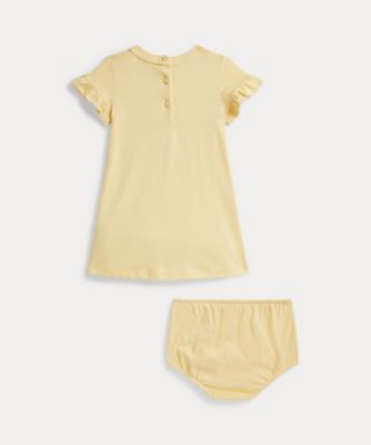Polo ベア コットン ジャージー ドレス ＆ ブルマー