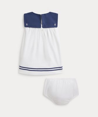 Ralph Lauren コットン セーラー ドレス & ブルマ サイズ 85 コットン インターロック セーラー ドレス ＆ ブルマー