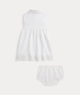 アイレット ストレッチ メッシュ ポロ ドレス ＆ ブルマー