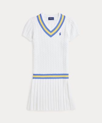＜POLO RALPH LAUREN CHILDRENS WEAR ＞クリケットストライプ　コットン　セーター　ドレス　ＣＷＰＯＤＲＳＧ３Ｄ２０９７８