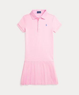 ＜POLO RALPH LAUREN CHILDRENS WEAR ＞プリーテッド　ストレッチ　メッシュ　ポロ　ドレス　ＣＷＰＯＤＲＳＧ３Ｄ２０９９９