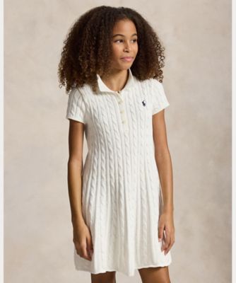 ラルフローレン　ケーブルニット コットン Polo セーター ドレス ケーブルニット コットン Polo セーター ドレス