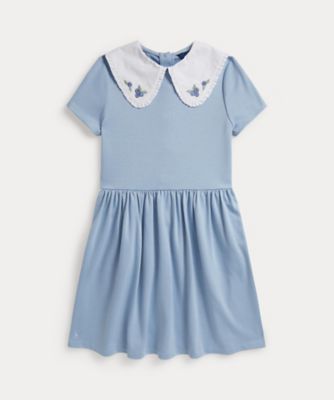 ＜POLO RALPH LAUREN CHILDRENS WEAR ＞ブルーベリーカラー　ストレッチ　ポンチ　ドレス　ＣＷＰＯＤＲＳＧ３Ｄ２１１３３